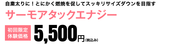 サーモアタックエナジー　初回限定体験価格5,500円